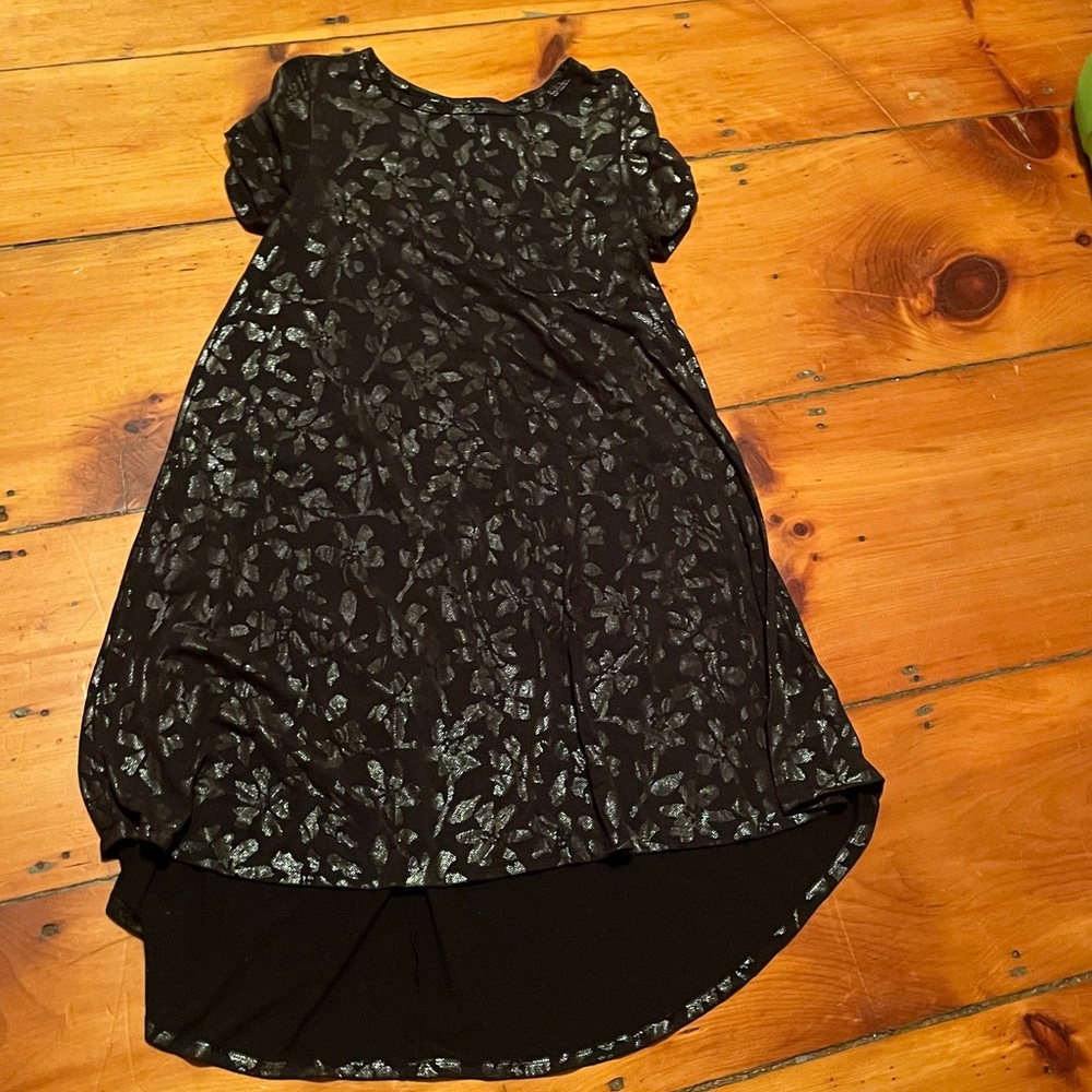 LuLaRoe Black and Silver Midi Dress